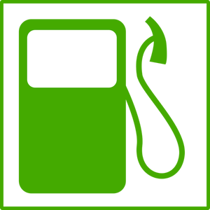 Icono de vector de combustible ecológico
