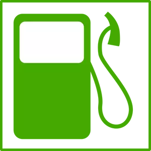 Icono de vector de combustible ecológico