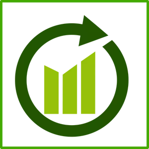 Eco growth vector icon