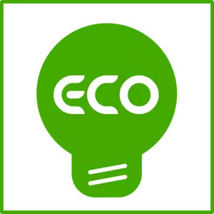 Imagem de vetor de ícone de lâmpada eco