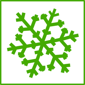 Eco sneeuw vector pictogram