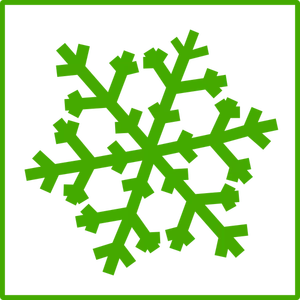 Öko-Schnee-Vektor-Symbol