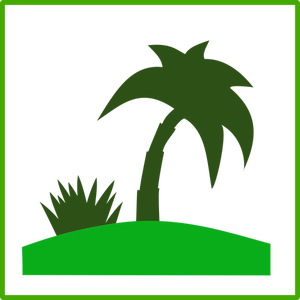Eco tourism vector icon