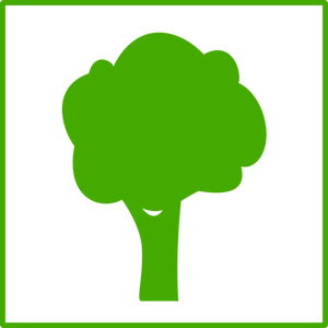 Icona di eco albero vettoriale