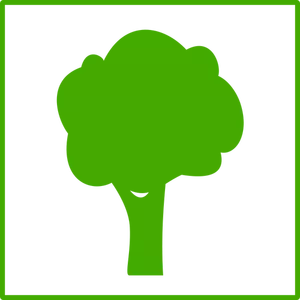 Eco strom vektorové ikony