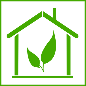 클립 아트, 클립 아트, 생태, 녹색, 집, 집, 그린 하우스, 에코, 식물, 식물, 꽃, 보호, 저장, 색, svg