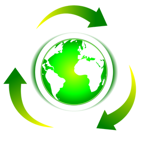Recyclable Earth vector image