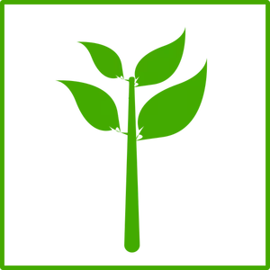 Eco växt vektor icon