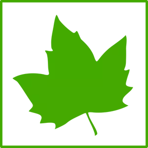 Eco leaf vector icon