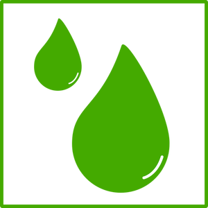 Eco hijau air drop vektor gambar