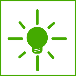 Eco besparen energie vector pictogram