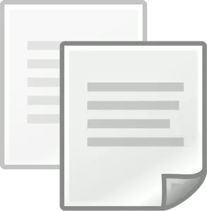 Vector illustration of copy and edit computer icon