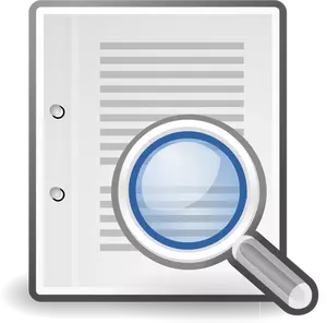 Vector image of find on page computer icon