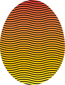 Easter egg in vibrant colors vector image