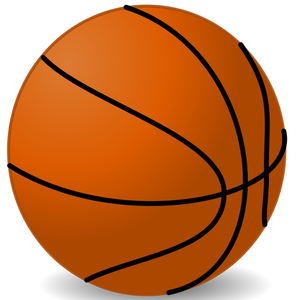 Baloncesto bola vector de la imagen