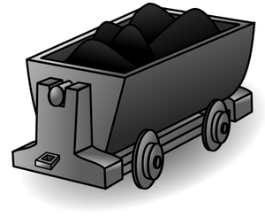Carbón camión gráficos vectoriales