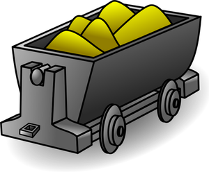 Imagen vectorial de oro camiones