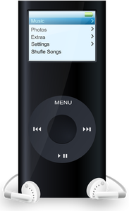 iPod media player vektorbild