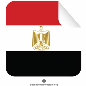 Pegatina con bandera de Egipto