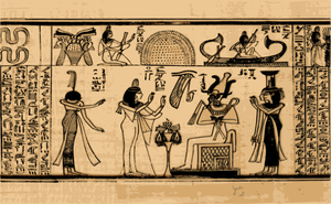 Ägyptische Kunst Wand