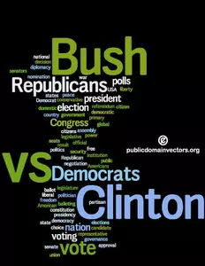 Amerikanske valget 2016 vector bakgrunn
