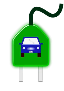 Mobil listrik vektor icon