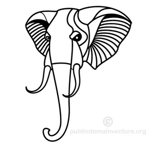 Elefant vektor ClipArt