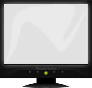 LCD Generic screen vector clip art