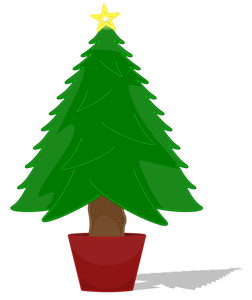 Glossy Christmas Tree Vector