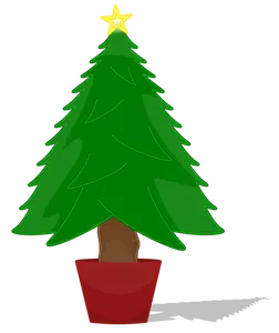 Vecteur de l'arbre de Noël brillant
