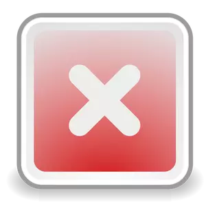 No tick icon vector image