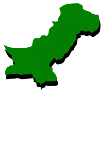 Green Pakistan map