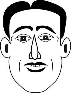 Ilustracja karykatura człowieka wektor