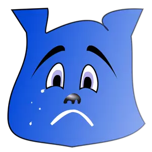 Blue crying character