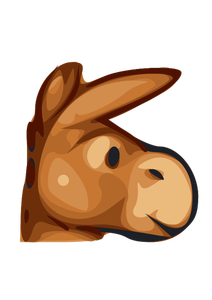 Icona del vettore testa di mulo