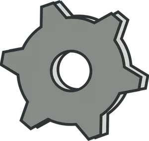 Clipart vectoriels d'icône d'options de réglages en niveaux de gris