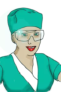 Medische verpleegster vectorafbeeldingen