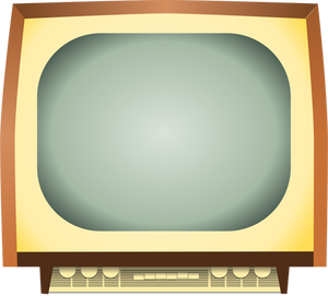 Vintage TV vector image