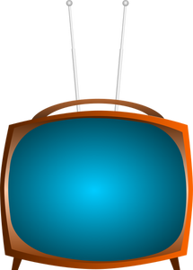 Gammal TV vektor ClipArt
