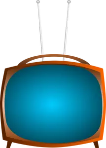 Vieja TV clip arte vectorial