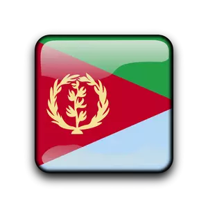 Eritrea glansigt vektor flagga