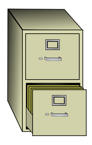 File cabinet vector clip art