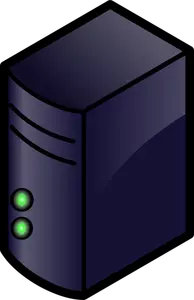 Цвет значка сервера векторное изображение