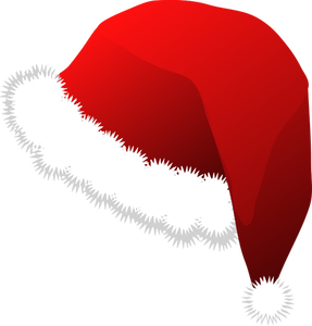 Santa Claus red hat vector illustration