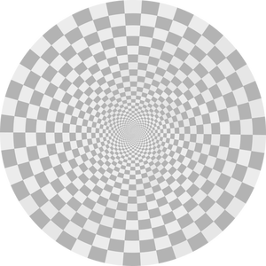 Imagen ilusión patrón de dibujo vectorial