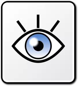 Vektor-ClipArt funkelnden Augen Quadrat Vektor Zeichen