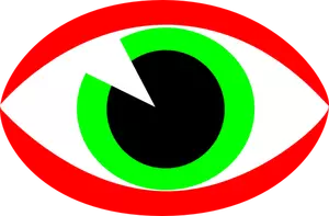CCTV sorveglianza occhio vettoriale immagine
