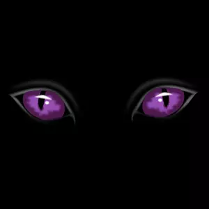 Purpur øyne i mørke vektorgrafikk