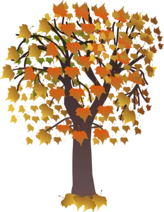 Automne arbre branche vector clip art