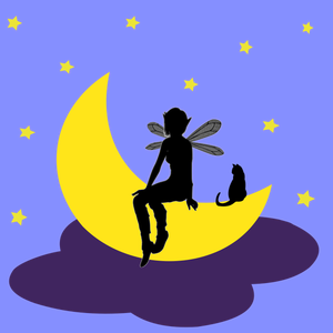 Fairy on the moon